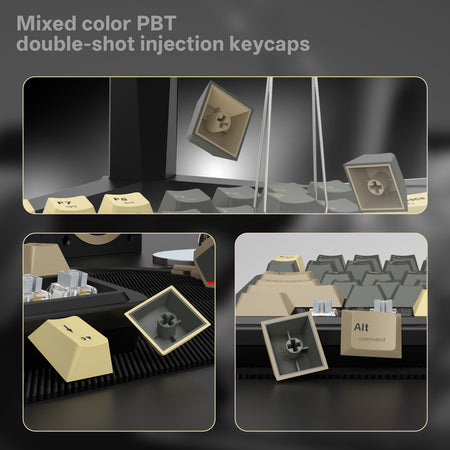 THORIUM K751GBC-RGB-PRO 3 MODES 75% GASKET MOUNTED QMK MECHANICAL KEYBOARD