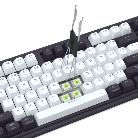 Redragon K762WB-RGB-PRO 3-Modes 104 Gasket Mechanical Keyboard with LCD Display