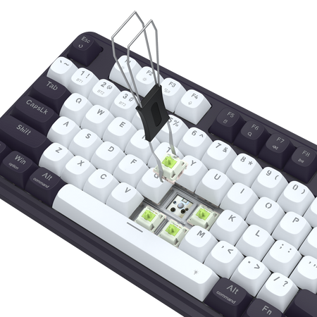 Redragon K762WB-RGB-PRO 3-Modes 104 Gasket Mechanical Keyboard with LCD Display