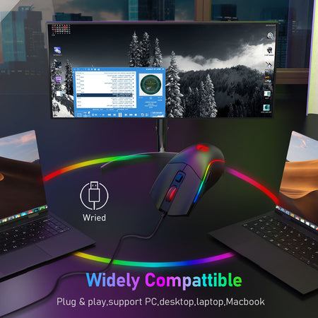 BAT M731  WIRED RGB GAMING MOUSE