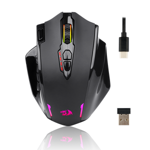 Redragon M913 Impact Elite Wireless Gaming Mouse, 16000 DPI Wired/Wireless RGB Gamer Mouse with 16 Programmable Buttons