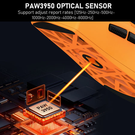 KING M916OB-ULT ULTRA LIGHT-WEIGHT 3 MODES CONNECTION GAMING MOUSE