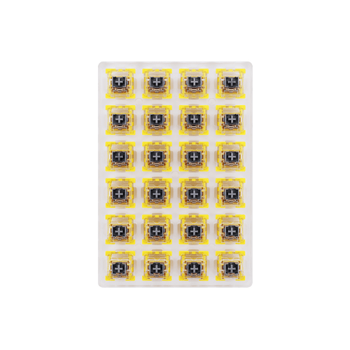 Redragon A113 Bullet-S Tactile Mechanical Switch, Hot-Swappable DIY Keyboard Clicky Switch Mod, 50 Million Click(24 pcs Switches, Keycap + Switch Puller)