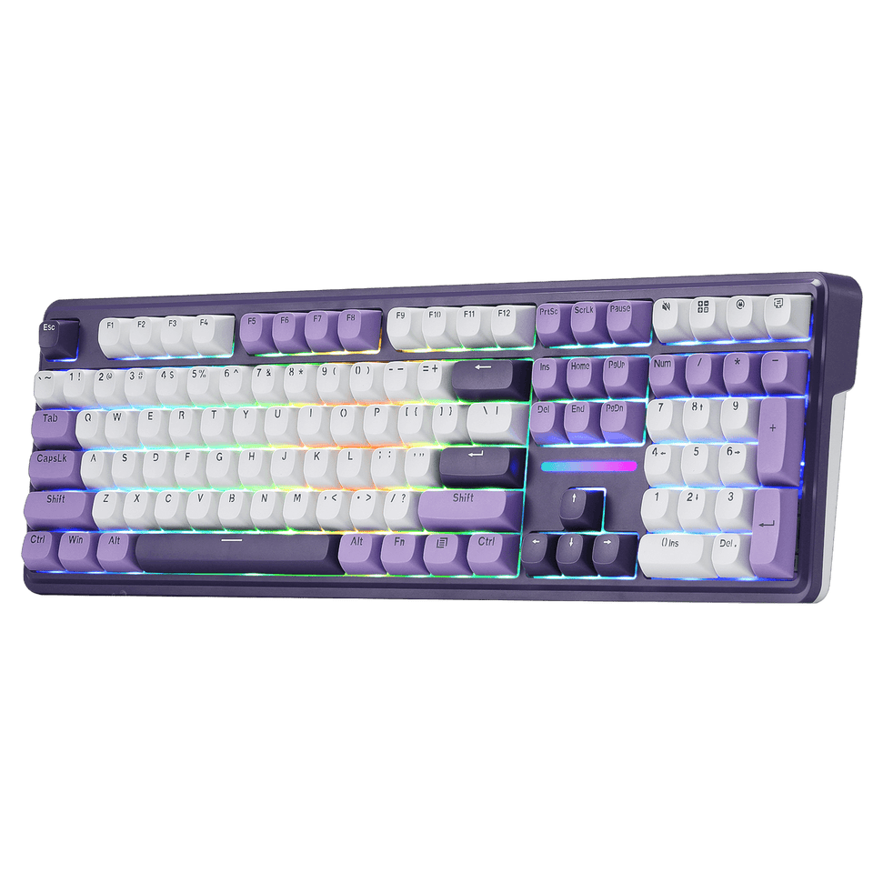 Redragon ANTONIUM K745 PRO 108 Keys Wireless Gasket Mechanical Keyboard, Purple