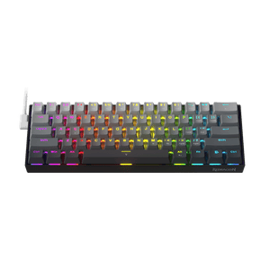 Redragon K617 Rapid Trigger Gaming Keyboard, 60% Wired Mechanical Keyboard w/ 8k Hz Polling Rate, Hyper-Fast 0.2mm Actuation Custom Magnetic Switch Adjustable via Software, Misty Grey