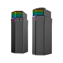Redragon GS511 Wireless RGB Desktop Speakers, 2.0 PC Gaming Soundbar w/BT 5.3/USB Mode, Dual-Play Design, Rich Stereo Sound and Bass, RGB Backlight & All-in-one Control, USB Powered