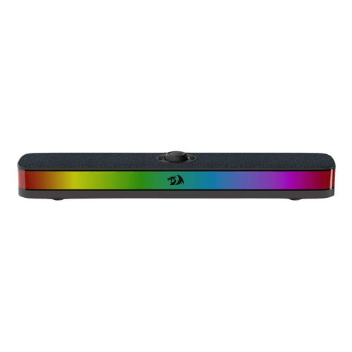 Redragon GS515 RGB Desktop Soundbar, 2.0 Channel Stereo Computer Speakers for Desktop with Bluetooth 5.3, USB-C/USB Powered, Black