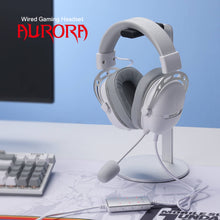 Redragon H376 Aurora Wired Gaming Headset, Virtual 7.1 Surround Sound, 40mm Drivers, in-line Control with EQ Mode, Over-Ear Headphones Works for PC/PS5/NS