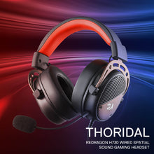 Redragon H730 USB Wired Gaming Headset - 53mm Drivers, 360° Spatial Sound, Detachable Noise-Canceling Microphone, Magnetic Replaceable Ear Cushions, Over-Ear Headphones Works for PC/PS4/PS5