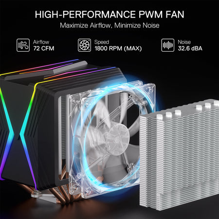 Redragon C218 Dual Tower CPU Air Cooler