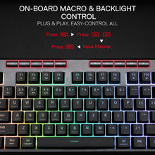 Redragon K516 PRO Shiva TKL RGB Wireless Membrane Gaming Keyboard, 87 Keys Mechanical-Feel Keyboard w/Smooth Linear Switch, On-Board Macro & Multimedia Keys, 16.8M RGB Backlit, Software Supported