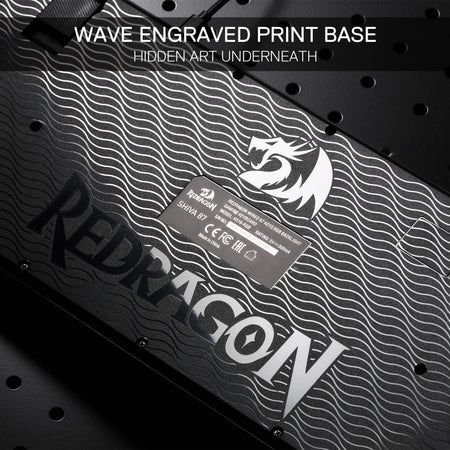 Redragon K516 Shiva TKL Wired RGB Membrane Gaming Keyboard, 87 Keys Mechanical-Feel Keyboard w/Smooth Linear Switch, On-Board Macro & Dedicated Multimedia Keys, 16.8M RGB Backlit, Software Supported