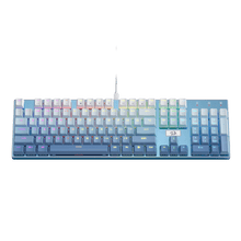 Redragon K556 SE RGB LED Backlit Wired Mechanical Gaming Keyboard, Aluminum Base, 104 Keys Upgraded Socket, 3.5mm Sound Absorbing Foams, Hot-Swap Linear Quiet Red Switch, Gradient Blue