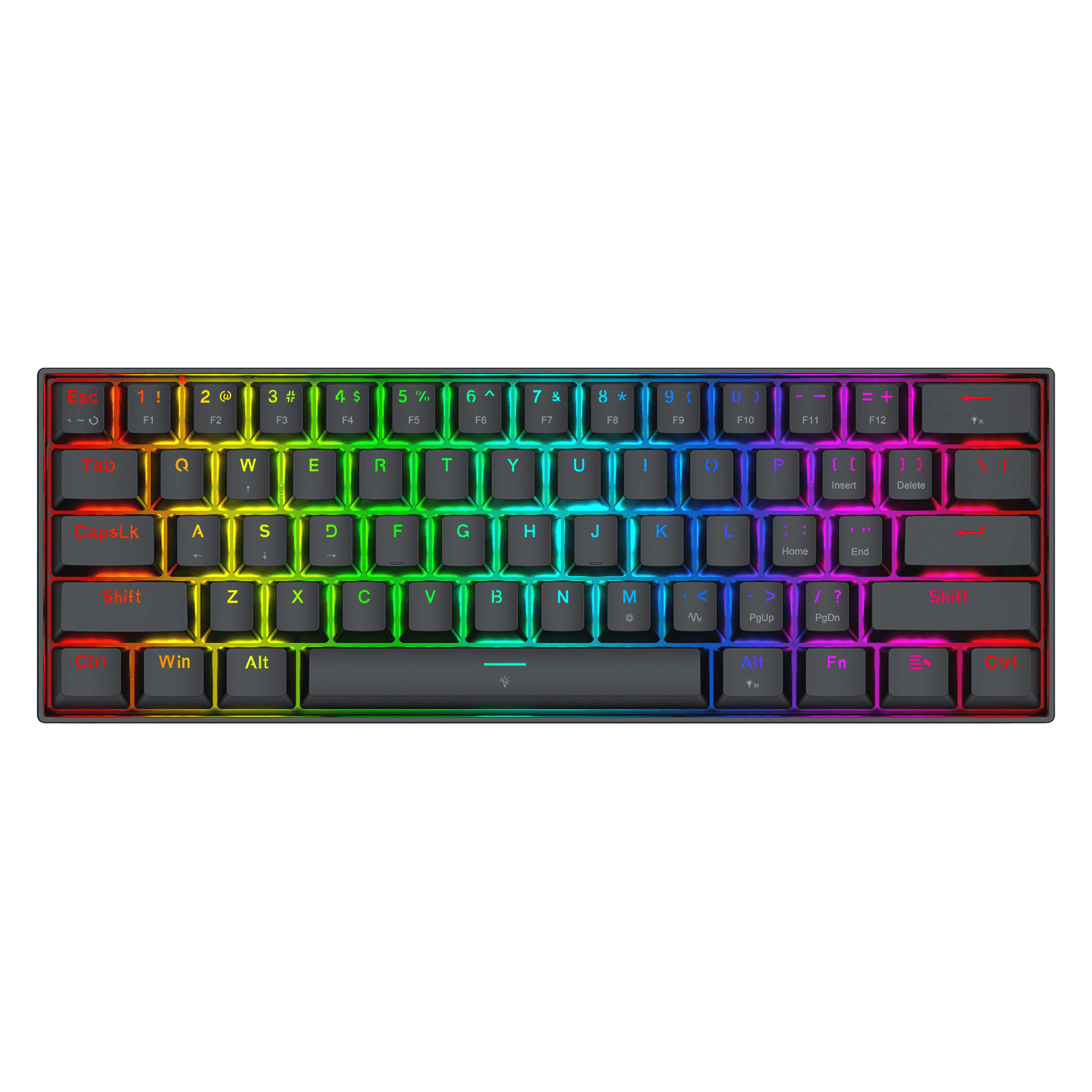 Redragon K617 FIZZ Black 60% Rapid Trigger Wired Gaming