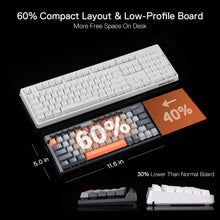 Redragon TRARIC K634 PRO 60% 3-Mode Wireless RGB Gaming Keyboard