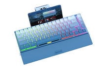Redragon K641 SHACO PRO 60% Aluminum RGB Mechanical Keyboard, Bluetooth/2.4Ghz/Wired 3-Mode 68 Keys Compact Gaming Keyboard with Detachable Phone Stand/Gradient Keycaps/Upgraded Hot-Swap Socket