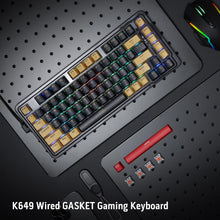 Redragon K649 78% Wired Gasket RGB Gaming Keyboard, 82 Keys Layout Hot-Swap Compact Mechanical Keyboard w/Hot-Swappable Socket, Sound Absorbing Foam, Quiet Custom Linear Switch
