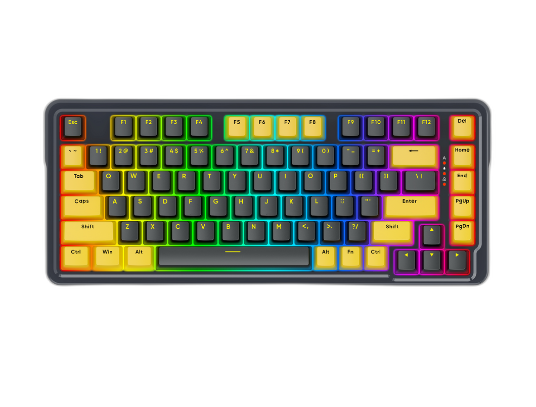 Redragon K649 78% Wired Gasket RGB Gaming Keyboard, 82 Keys Layout Hot-Swap Compact Mechanical Keyboard w/Hot-Swappable Socket, Sound Absorbing Foam, Quiet Custom Linear Switch