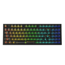 Redragon K658 PRO SE 90% 3-Mode Wireless RGB Gaming Keyboard, 94 Keys Full-Transparent Hot-Swap Mechanical Keyboard w/Upgraded Socket, Sound Absorbing Foams, Full Numpad, Translucent Custom Switch