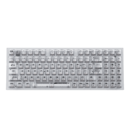 Redragon K658 PRO SE 90% 3-Mode Wireless RGB Gaming Keyboard, 94 Keys Full-Transparent Hot-Swap Mechanical Keyboard w/Upgraded Socket, Sound Absorbing Foams, Full Numpad, Translucent Custom Switch