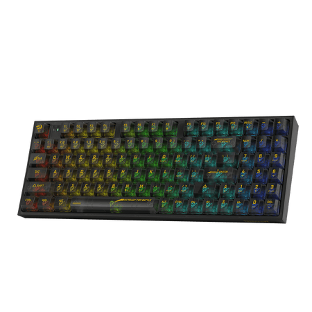 Redragon K658 PRO SE 90% 3-Mode Wireless RGB Gaming Keyboard, 94 Keys Full-Transparent Hot-Swap Mechanical Keyboard w/Upgraded Socket, Sound Absorbing Foams, Full Numpad, Translucent Custom Switch