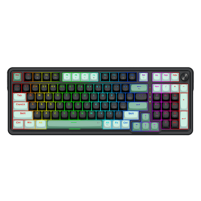 Redragon K686 HE Rapid Trigger Gaming Keyboard, 98 Keys 8K Wired Mechanical Keyboard w/ Next-Gen UltraMag 100% POM Silky Magnetic Switch, Dual-Module Floating Patent Structure Design, 2-Layer Noise Dampening