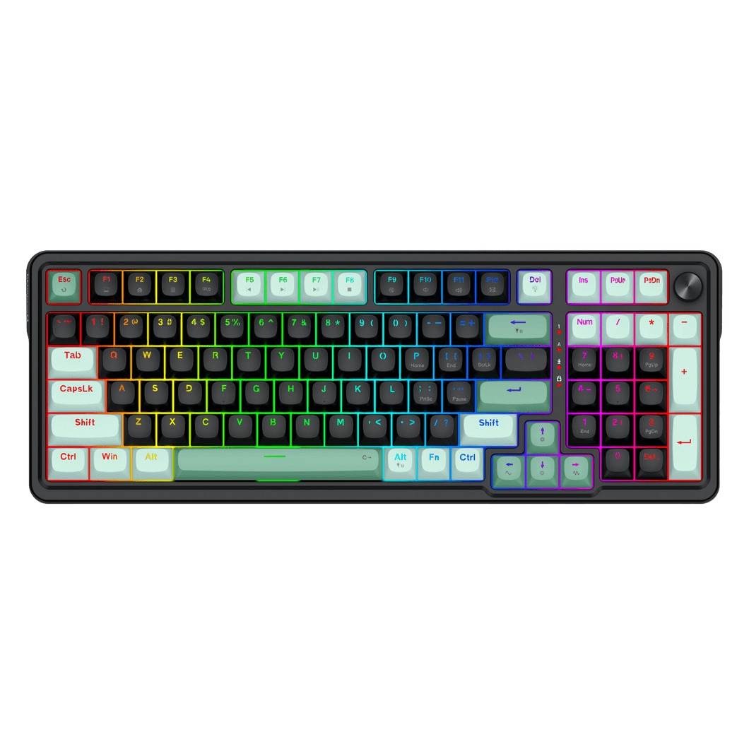 Redragon K686 HE Rapid Trigger Gaming Keyboard, 98 Keys 8K Wired Mechanical Keyboard w/ Next-Gen UltraMag 100% POM Silky Magnetic Switch, Dual-Module Floating Patent Structure Design, 2-Layer Noise Dampening