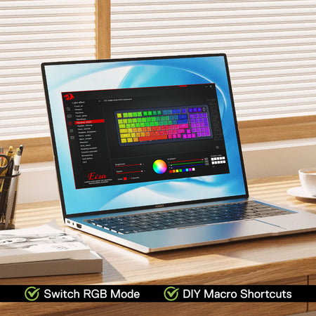 Redragon K686 PRO 98 Keys Wireless Gasket RGB Gaming Keyboard, 3-Mode PBT Mechanical Keyboard w/Hot-Swap Socket, Dedicated Knob Control & 5-Layer Noise Dampening, Custom Linear Switch