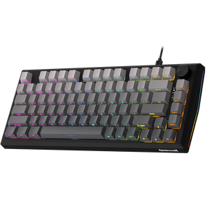Redragon K687 HE Wired Gasket Gaming Keyboard, 81 Keys Rapid Trigger Mechanical Keyboard w/Dedicated Hall Effect Magnetic Switch, CNC Aluminum Board, Easy-Control Knob, 5-Layer Noise Dampening