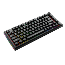 Redragon K687 Wired CNC Gasket Gaming Keyboard, 81 Keys Mechanical Keyboard w/Premium CNC Aluminum Board, Easy-Control Knob, 5-Layer Noise Dampening, Custom Linear Switch