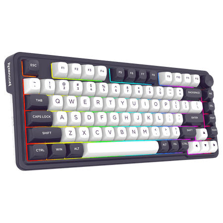 Redragon K715 PRO QMK/VIA Custom Gaming Keyboard, 81 Keys Wireless Programmable Gasket Mechanical Keyboard w/Hot-Swap Socket, Dedicated Knob Control & 5-Layer Noise Dampening, Custom Linear Switch