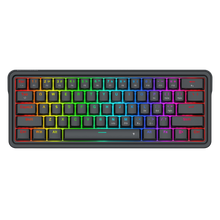 Redragon K722 60% Wired Gasket RGB Gaming Keyboard, 61 Keys Hot-Swap Compact Mechanical Keyboard w/Free-Mod Socket, 3-Layer Noise Dampening, Quiet Custom Linear Switch