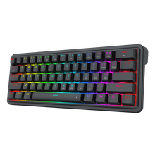 Redragon K722 60% Wired Gasket RGB Gaming Keyboard, 61 Keys Hot-Swap Compact Mechanical Keyboard w/Free-Mod Socket, 3-Layer Noise Dampening, Quiet Custom Linear Switch