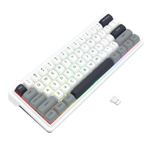Redragon K722 PRO 60% Wireless Gasket RGB Gaming Keyboard, 61 Keys Hot-Swap Compact Mechanical Keyboard w/Free-Mod Socket, 5-Layer Noise Dampening & Round PBT Keycaps, Quiet Custom Linear Switch