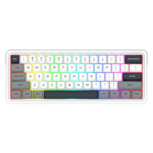 Redragon K722 PRO 60% Wireless Gasket RGB Gaming Keyboard, 61 Keys Hot-Swap Compact Mechanical Keyboard w/Free-Mod Socket, 5-Layer Noise Dampening & Round PBT Keycaps, Quiet Custom Linear Switch