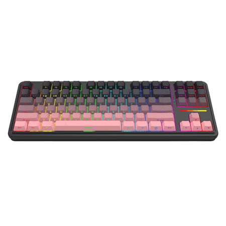 Redragon K728 PRO 80% Wireless Gasket Gaming Keyboard, 3-Mode 87 Keys TKL Mechanical Keyboard w/South-Facing LED & Hot-Swap Socket, 5-Layer Noise Dampening, Custom Linear Switch, PBT Gradient Keycaps