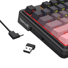 Redragon K728 PRO 80% Wireless Gasket Gaming Keyboard, 3-Mode 87 Keys TKL Mechanical Keyboard w/South-Facing LED & Hot-Swap Socket, 5-Layer Noise Dampening, Custom Linear Switch, PBT Gradient Keycaps