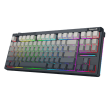 Redragon K729 PRO 80% Wireless Gasket RGB Gaming Keyboard, 3-Mode TKL Mechanical Keyboard w/Knob Control, Mix-Color PBT Keycaps, Hot-Swap South-Facing Socket & 5-Layer Dampener, Custom Silent Switch