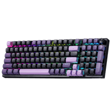 Redragon K740 PRO 98 Keys Wireless RGB Gaming Keyboard, 3-Mode PBT Mechanical Keyboard w/Solid Aluminum Base, Dedicated Knob Control & Hot-Swap Socket, Custom Linear Switch