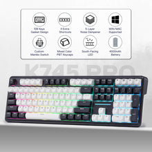Redragon K745 PRO Mechanical keyboard with features listed on a white background