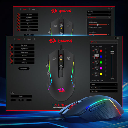 Redragon Trident Basic M616 RGB Wired Gaming Mouse Redragon Trident Basic M616 RGB Wired Gaming Mouse