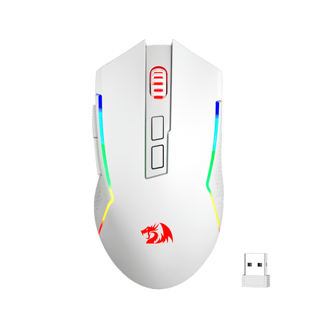 Redragon M693 Wireless Bluetooth Gaming Mouse, 8000 DPI Wired/Wireless Gamer Mouse w/ 3-Mode Connection, BT & 2.4G Wireless, 7 Macro Buttons, Durable Power Capacity and RGB Backlight for PC/Mac/Laptop