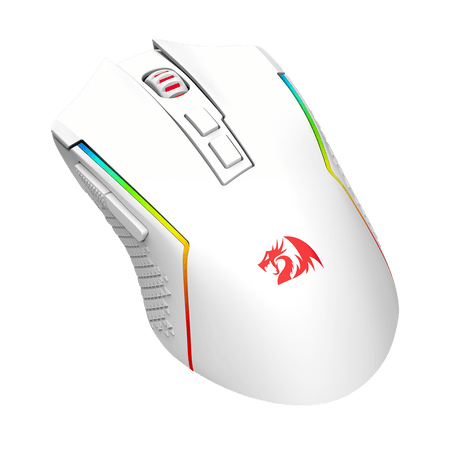 Redragon M693 Wireless Bluetooth Gaming Mouse, 8000 DPI Wired/Wireless Gamer Mouse w/ 3-Mode Connection, BT & 2.4G Wireless, 7 Macro Buttons, Durable Power Capacity and RGB Backlight for PC/Mac/Laptop