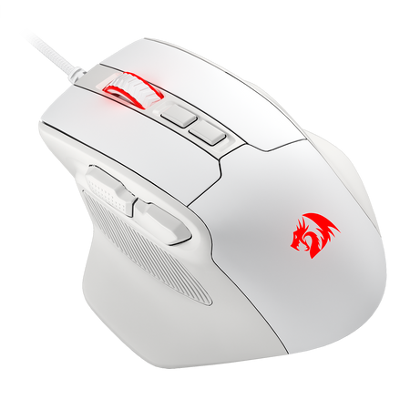 Redragon M806 Bullseye Gaming Mouse, 7 Programmable Buttons Wired RGB Gamer Mouse w/Ergonomic Natural Grip Build, Software Supports DIY Keybinds & Backlit