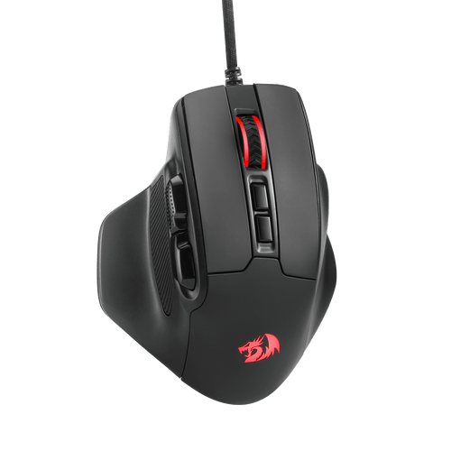 Redragon M806 Bullseye Gaming Mouse, 7 Programmable Buttons Wired RGB Gamer Mouse w/Ergonomic Natural Grip Build, Software Supports DIY Keybinds & Backlit