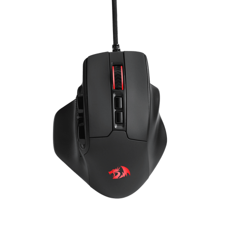 Redragon M806 Bullseye Gaming Mouse, 7 Programmable Buttons Wired RGB Gamer Mouse w/Ergonomic Natural Grip Build, Software Supports DIY Keybinds & Backlit
