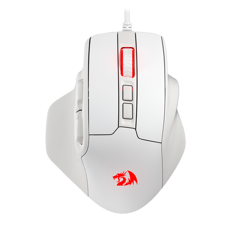 Redragon M806 Bullseye Gaming Mouse, 7 Programmable Buttons Wired RGB Gamer Mouse w/Ergonomic Natural Grip Build, Software Supports DIY Keybinds & Backlit