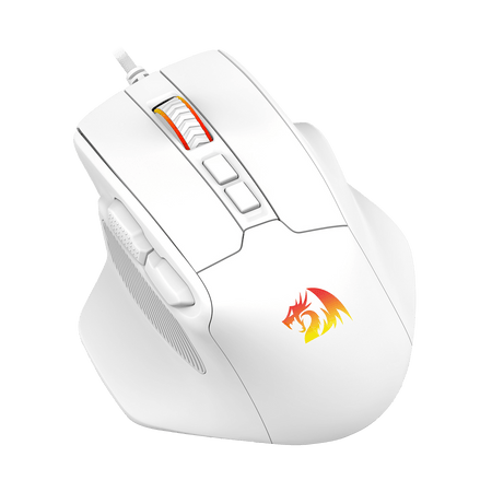 Redragon M806 Bullseye Gaming Mouse, 7 Programmable Buttons Wired RGB Gamer Mouse w/Ergonomic Natural Grip Build, Software Supports DIY Keybinds & Backlit