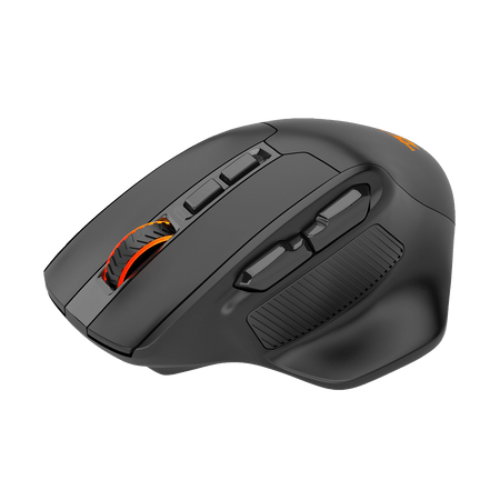 Redragon M806 Wireless Gaming Mouse, 7 Programmable Buttons Wired RGB Gamer Mouse w/ 3-Mode Connection, BT & 2.4G Wireless, Ergonomic Natural Grip Build, Software Supports DIY Keybinds & Backlit