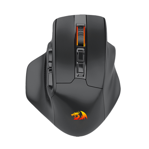 Redragon M806 Wireless Gaming Mouse, 7 Programmable Buttons Wired RGB Gamer Mouse w/ 3-Mode Connection, BT & 2.4G Wireless, Ergonomic Natural Grip Build, Software Supports DIY Keybinds & Backlit